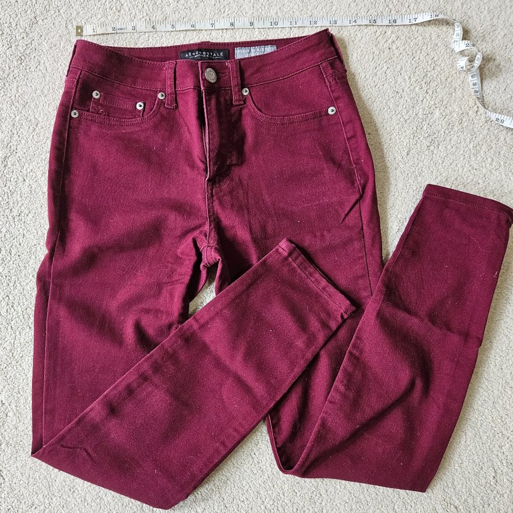 Aeropostale high waisted stretchy jeggings/skinny jeans